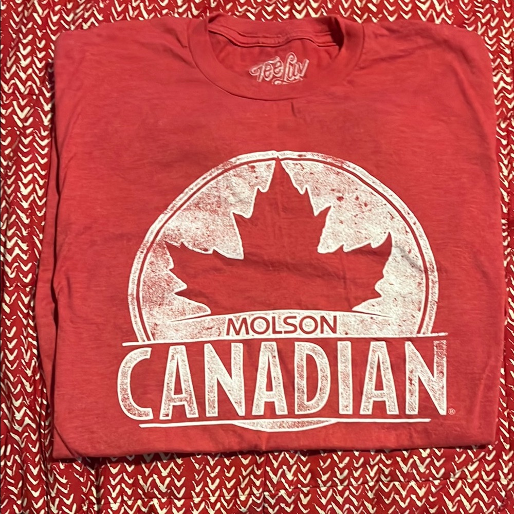 Red Molson Canadian Men's Shirt